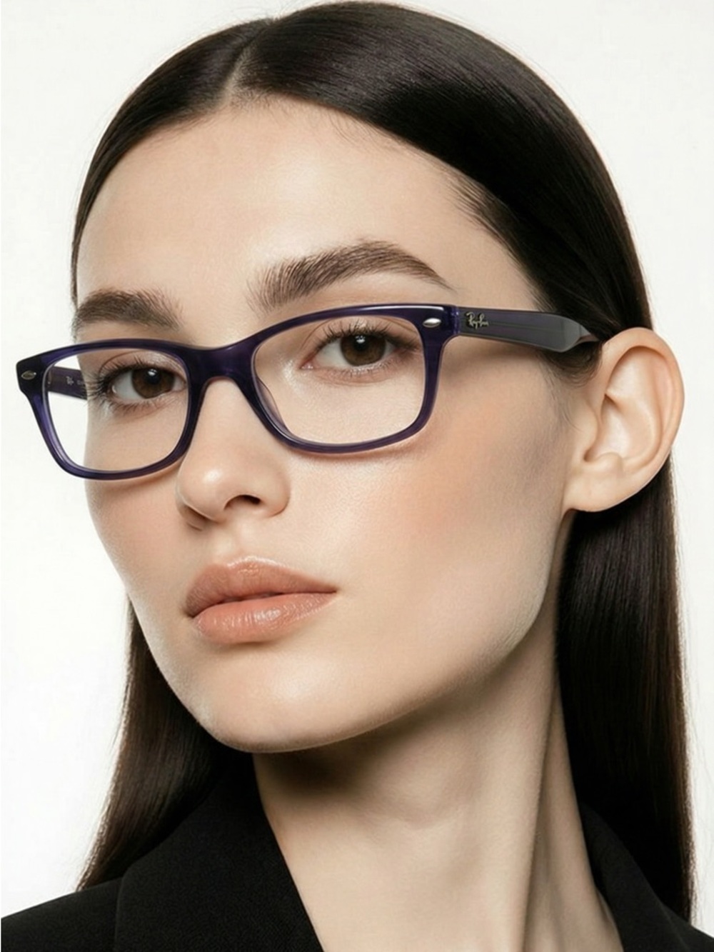 Purple Ray Bans Stylish Eyeglass Frames